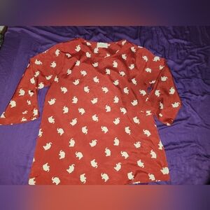 Everly Elephant Print Blouse